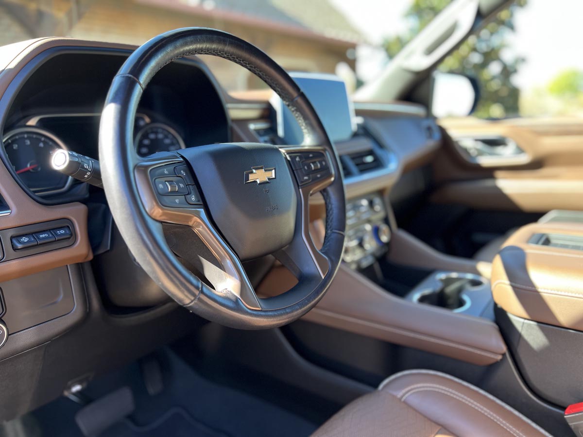 Chevrolet interior after interior detailing